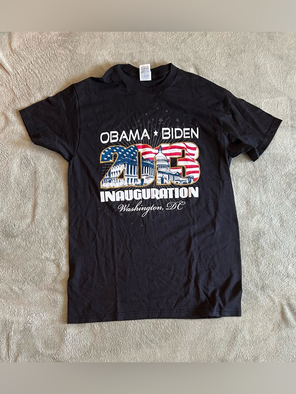 Obama Biden 2013 Inauguration Graphic Tee - Black-unisex